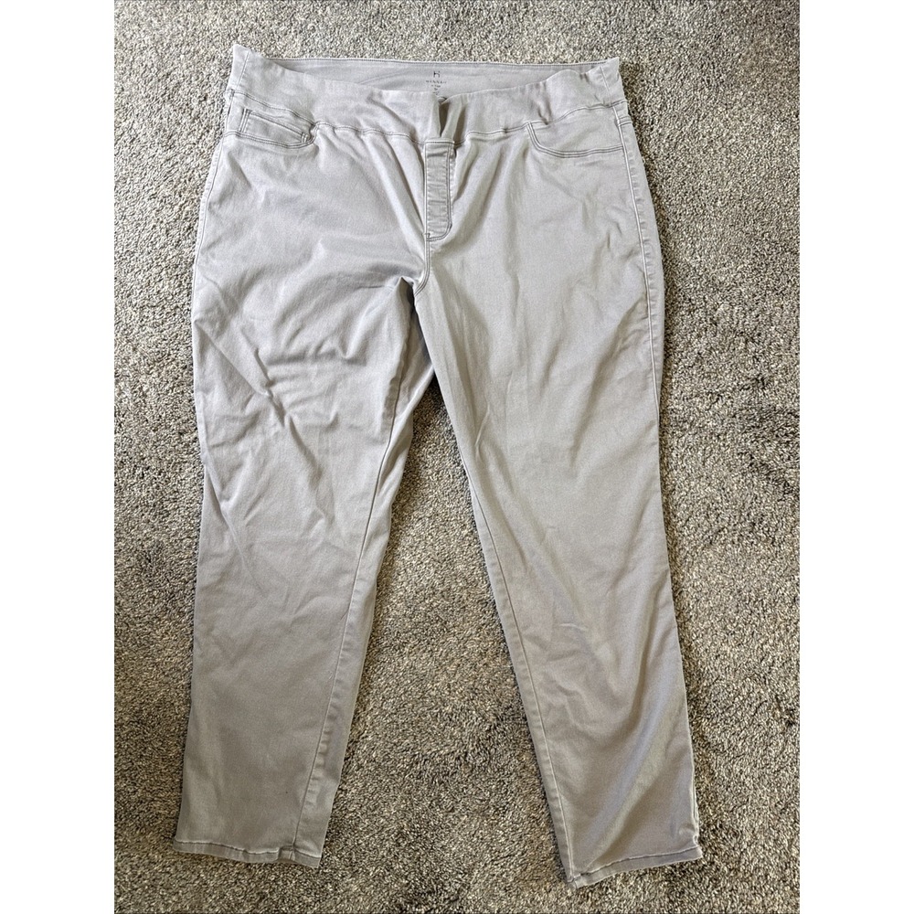 Hannah Women's Stretch Jeans Gray Size 3XL